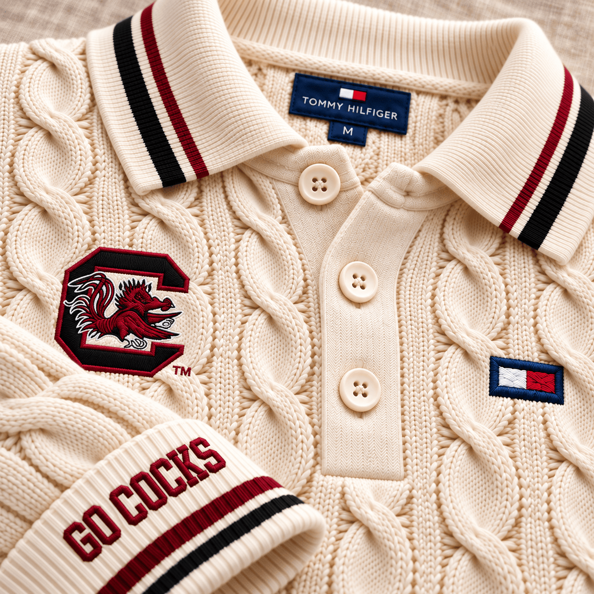 SCG Premium Cable-Knit Polo TTTT