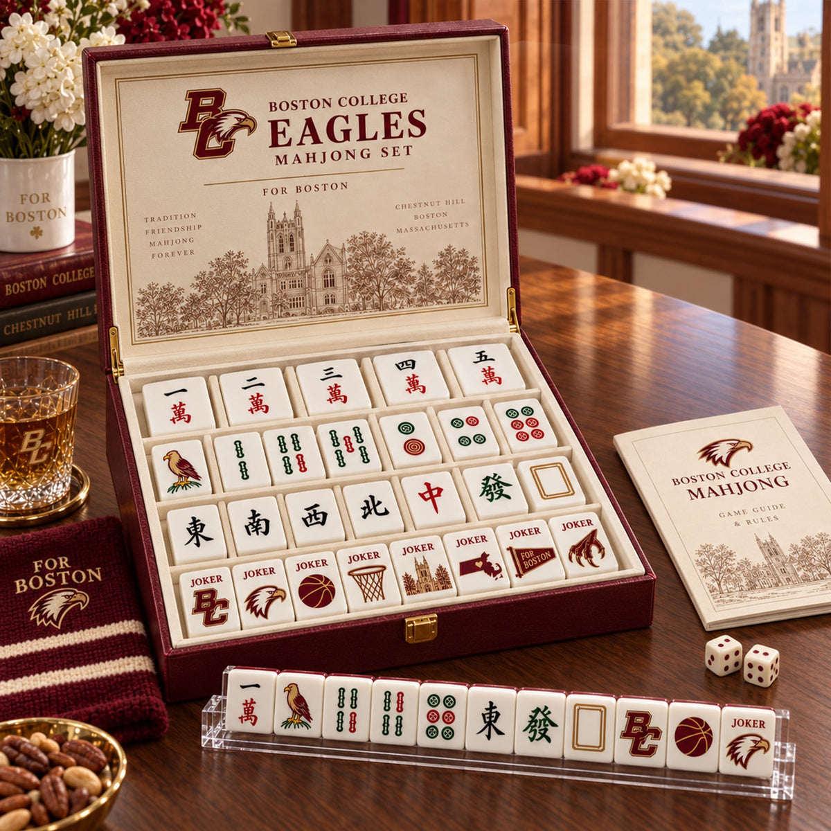 Premium BTCE Mahjong Tiles Set TNSM