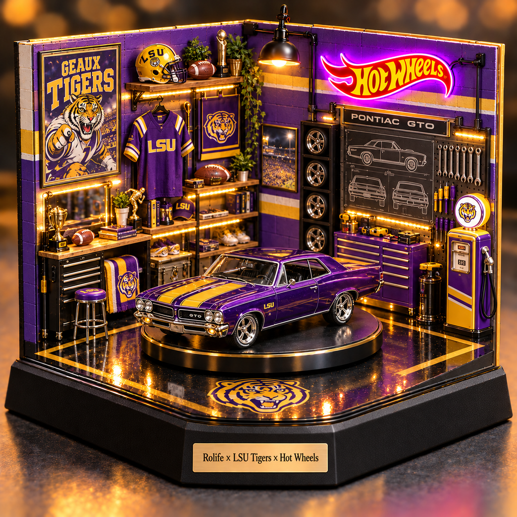 LSU Collectible Car Garage Diorama PNPA