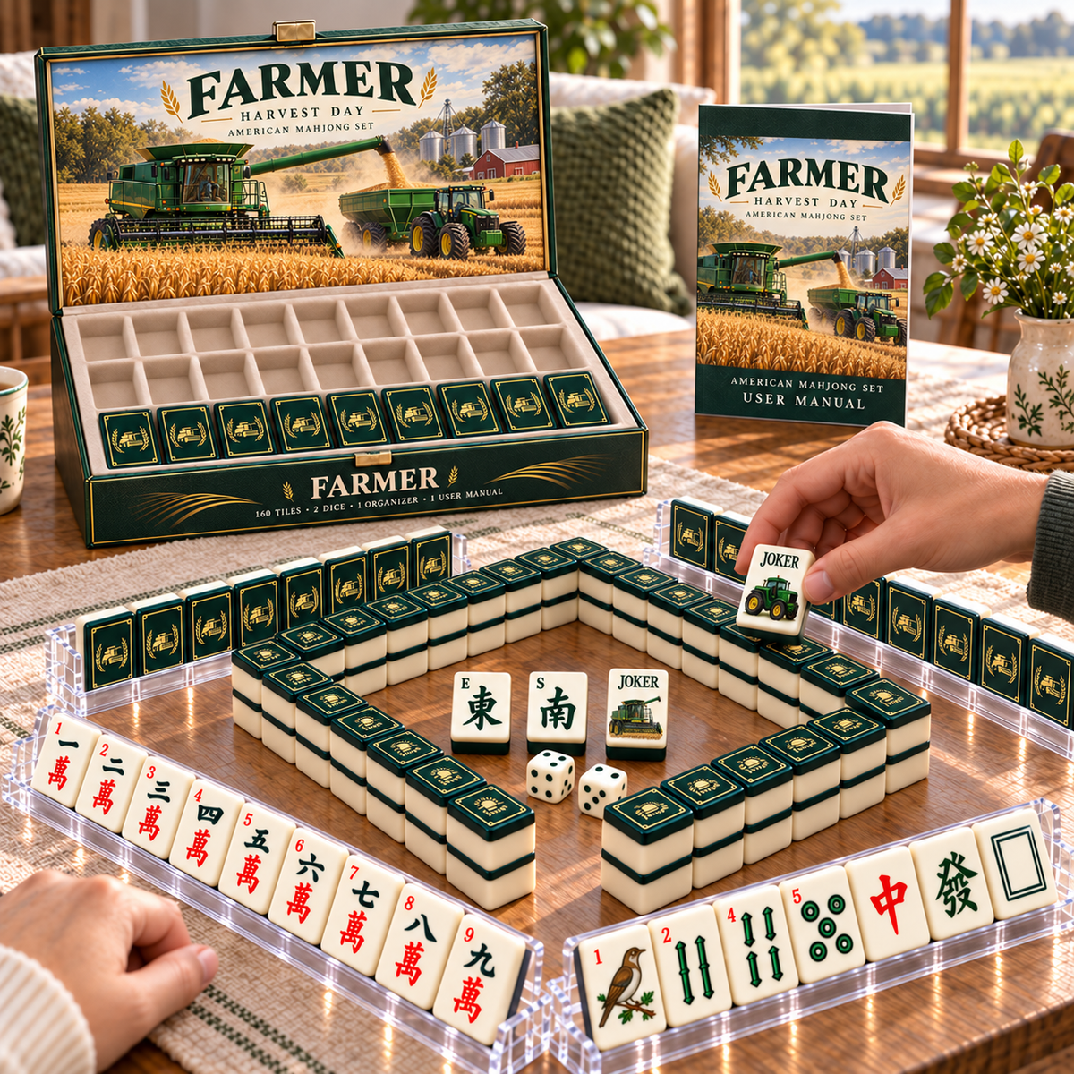 Premium FARM Mahjong Tiles Set TTMH
