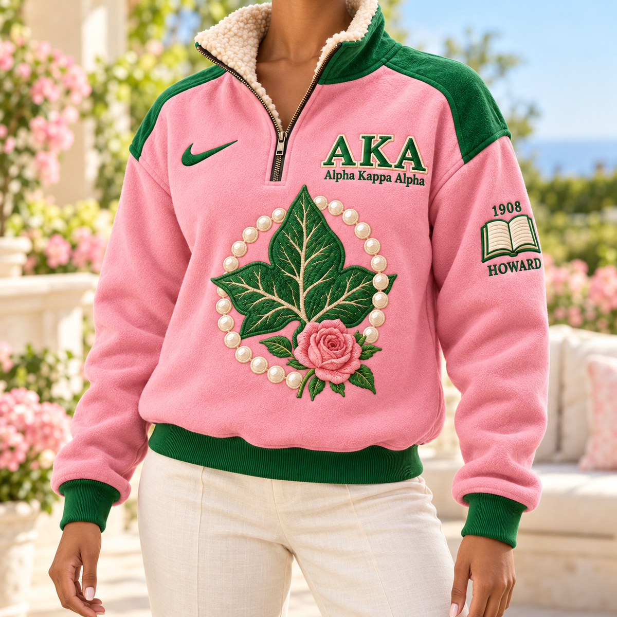 AKA PREMIUM COZY SHERPA COLLAR PULLOVER HQH